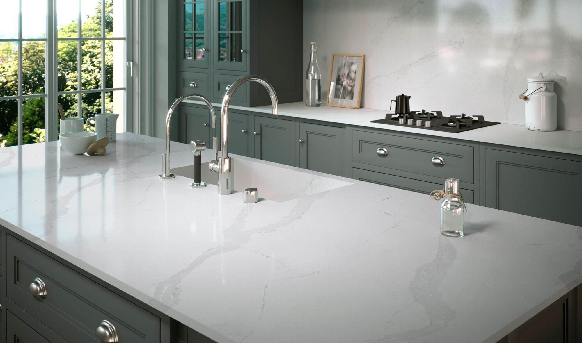 Calacatta Quartz or Marble Countertop