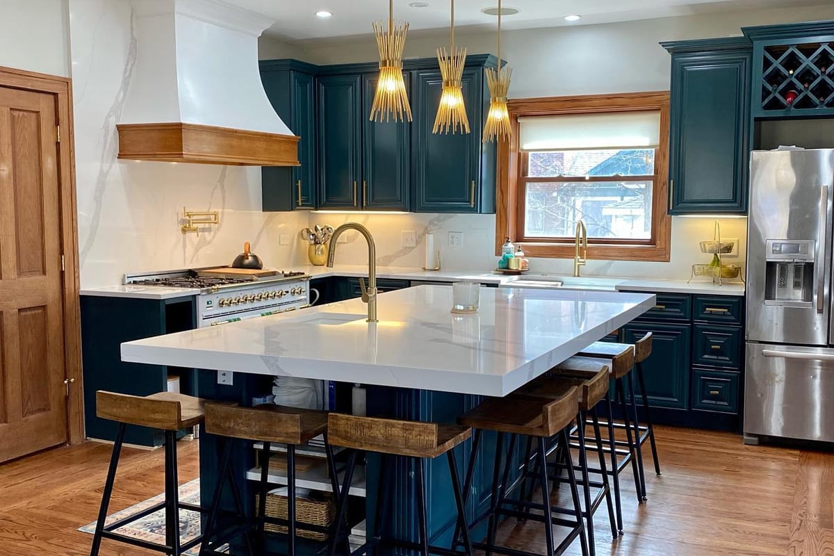 Premium quartzite countertops installation in Chicagoland interiors
