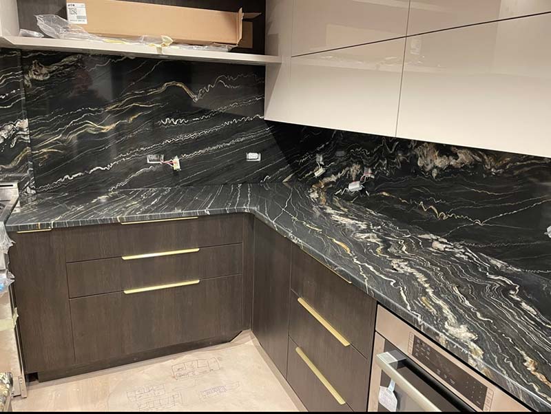 Countertop Installation services for modern kitchen and bathroom remodeling projects in Chicagoland