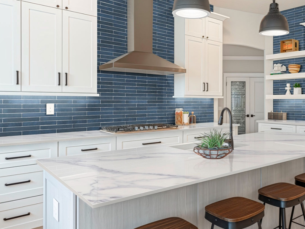 Modern Oak Lawn Kitchen Countertops Oak Lawn Countertops project featuring modern quartz kitchen surfaces in Oak Lawn Illinois