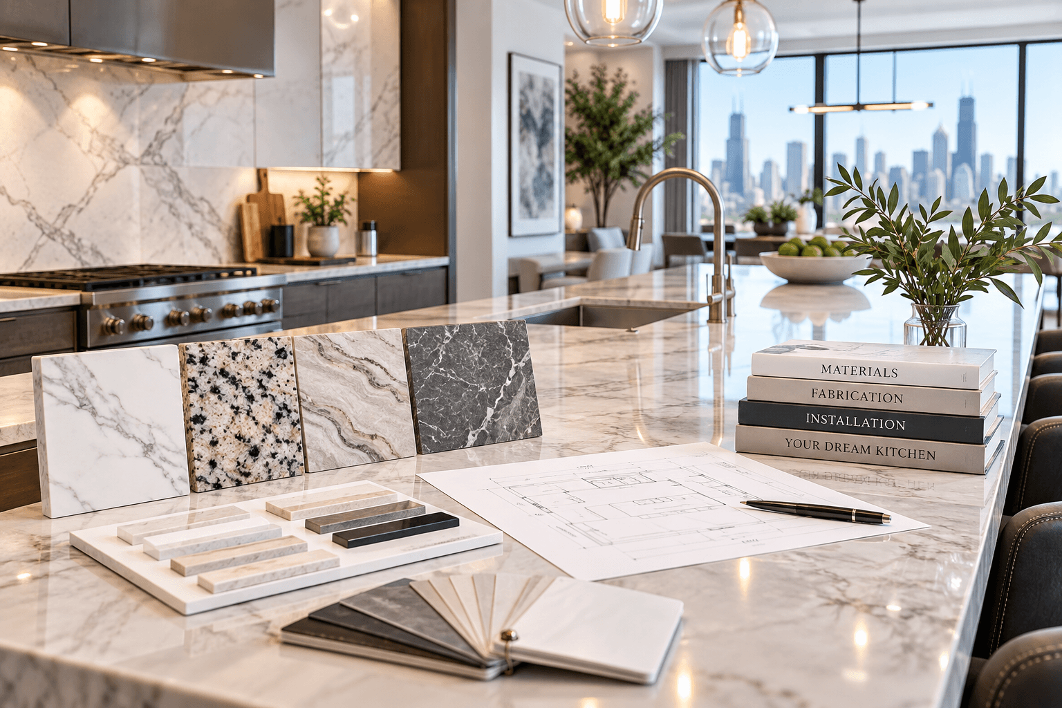 Countertop Cost Guide for quartz, granite, quartzite and marble countertops