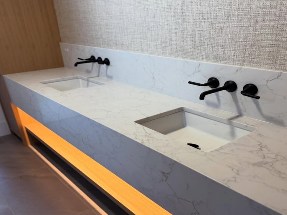 About Aljory Marble precision countertop cutting process in Chicagoland fabrication facility