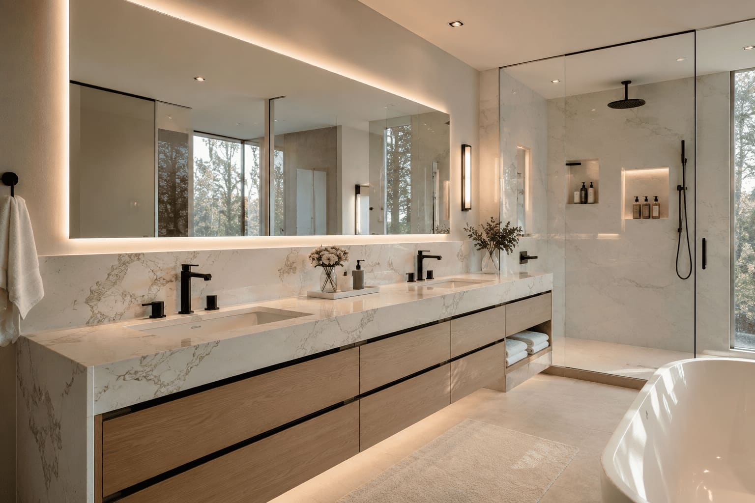 luxury bathroom countertops