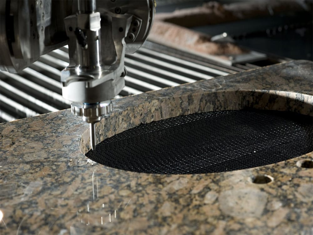 About Aljory Marble waterjet cutting technology for custom countertop fabrication projects