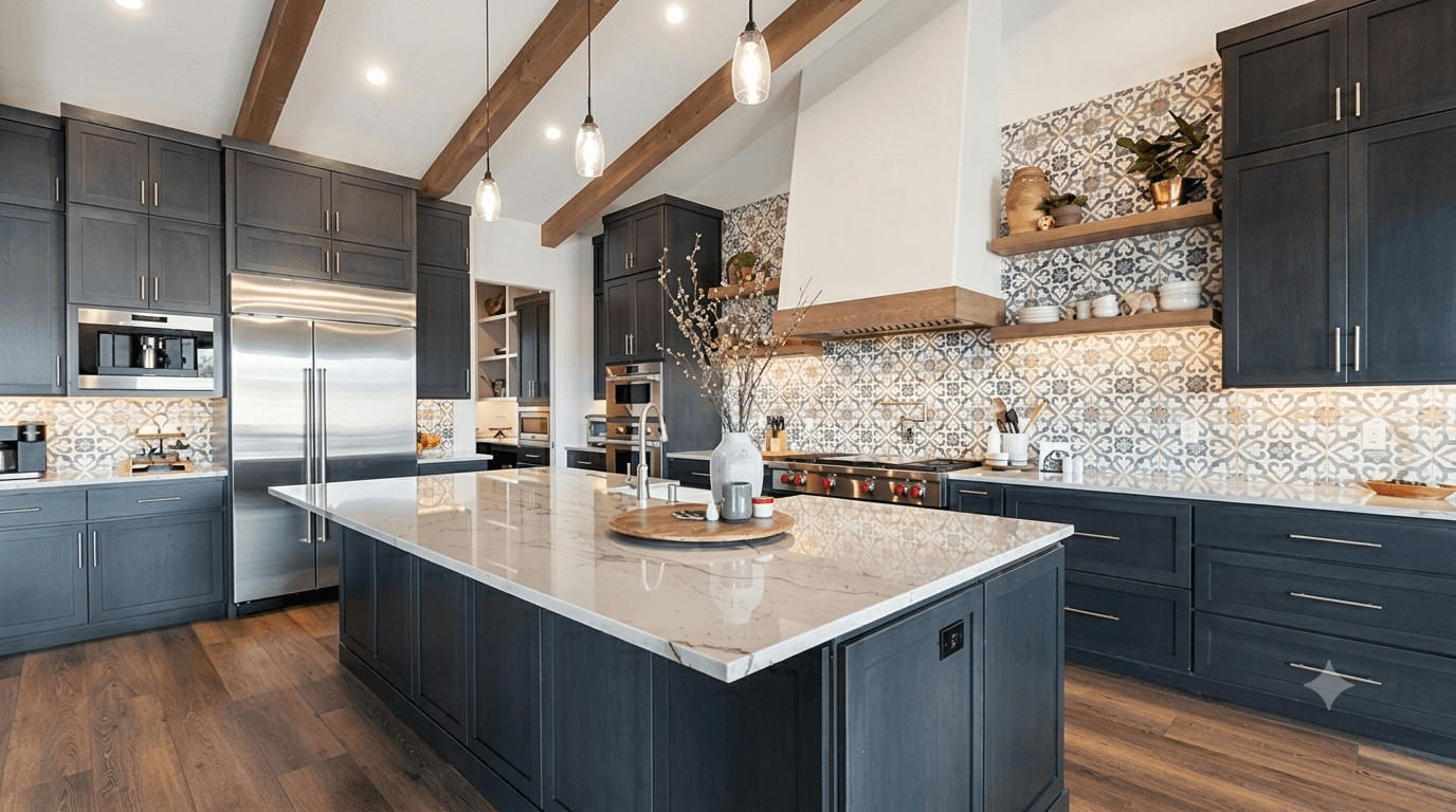 Kitchen countertops installed in a Naperville home by Al Jory Marble